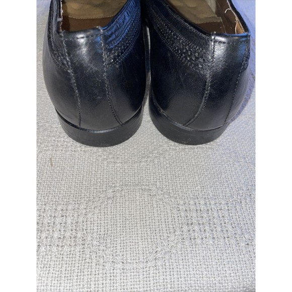 Jonathan Richards Dress Shoes Men’s Size 9.5 Medium Black Leather Slip On Formal - Picture 10 of 12